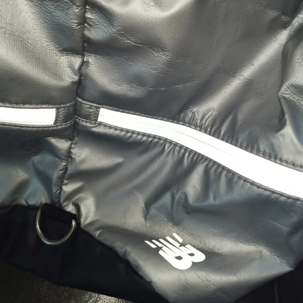 New Balance Silver and Black Backpack Running Activity Performance Neon